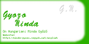 gyozo minda business card