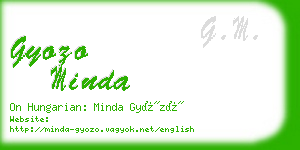 gyozo minda business card